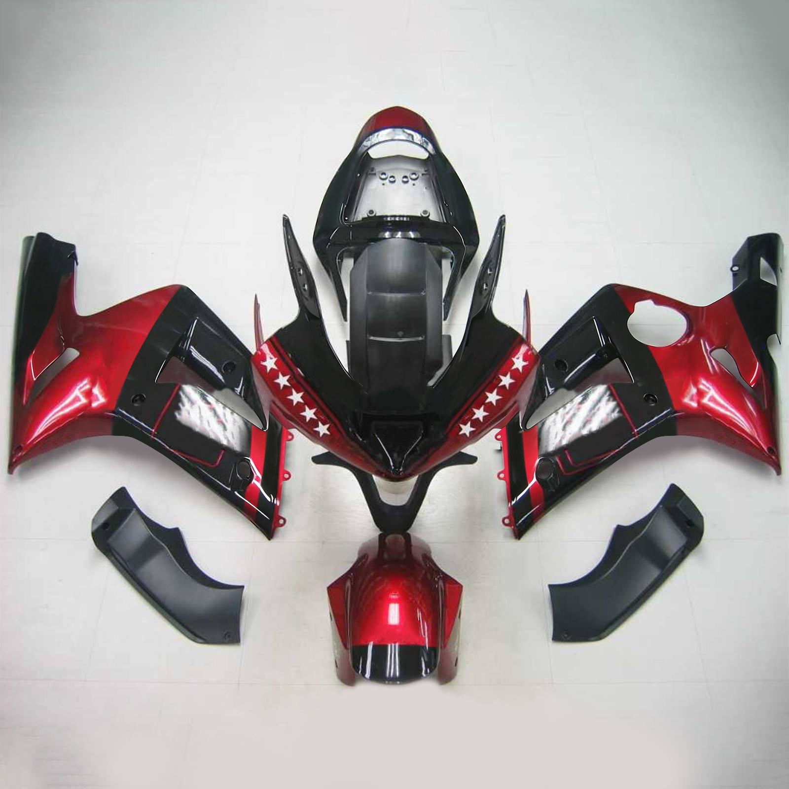 Kit de carénage Amotopart pour Kawasaki ZX6R 636 2003-2004 Générique