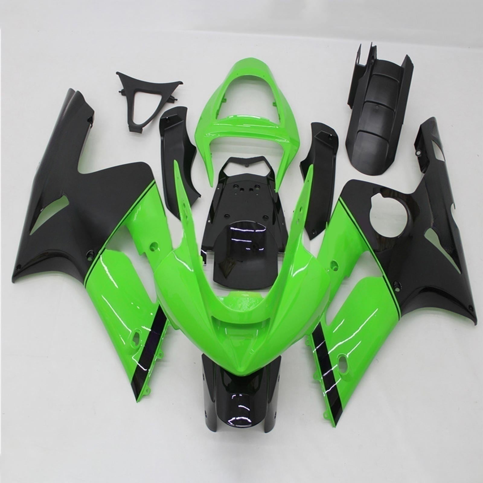 Amotopart Kawasaki ZX6R 636 2003-2004 Kit Carroserie Plastic Abs