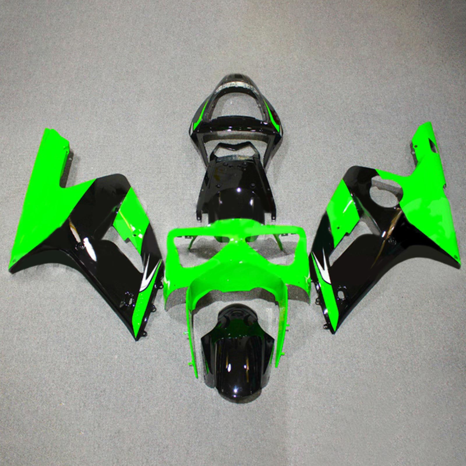 Amotopart Kawasaki ZX6R 636 2003-2004 Kit de carenado de carrocería de plástico ABS