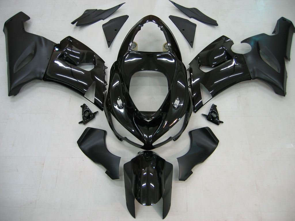 Amotopart Carénages 2005-2006 Kawasaki ZX6R 636 Black Zx6r Generico