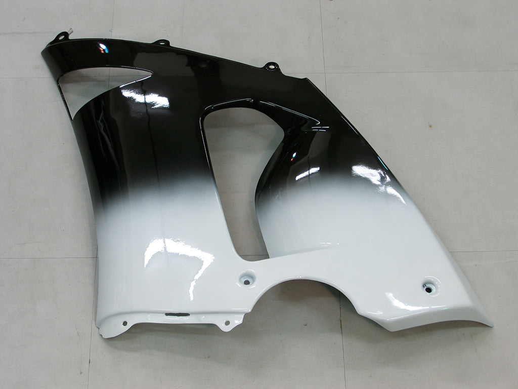 Carénages Amotopart 2005-2006 Kawasaki ZX6R 636 Noir Blanc West ZX6R Generic