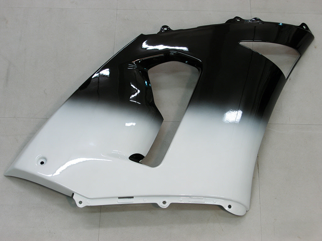 Carénages Amotopart 2005-2006 Kawasaki ZX6R 636 Noir Blanc West ZX6R Generic