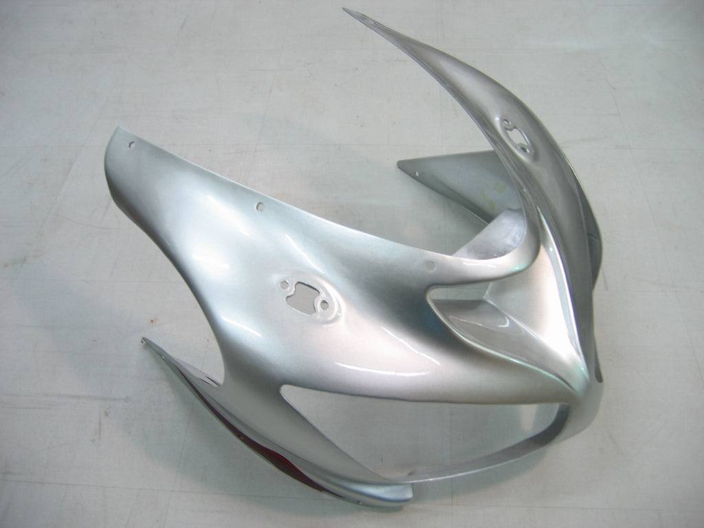 Carénages Amotopart 2005-2006 Kawasaki ZX6R 636 Silver & Red Flame Ninja Generic