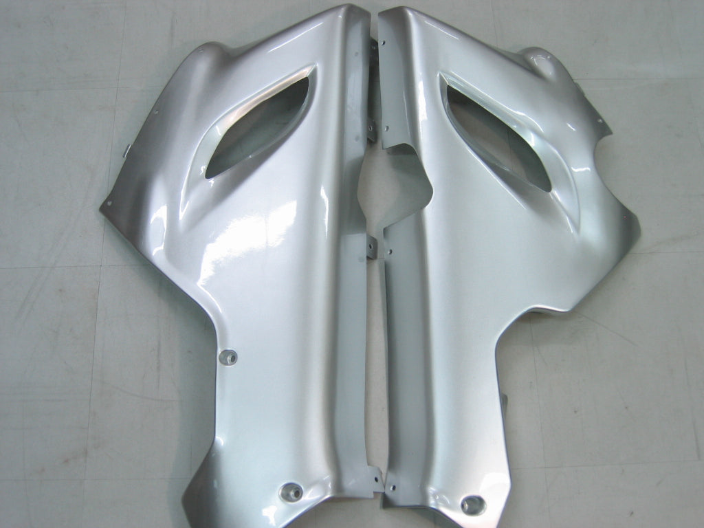 Carénages Amotopart 2005-2006 Kawasaki ZX6R 636 Silver & Red Flame Ninja Generic