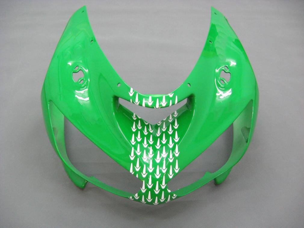 Carene Amotopart 2005-2006 Kawasaki ZX6R 636 Verde Nero No.56 Nakano Generico