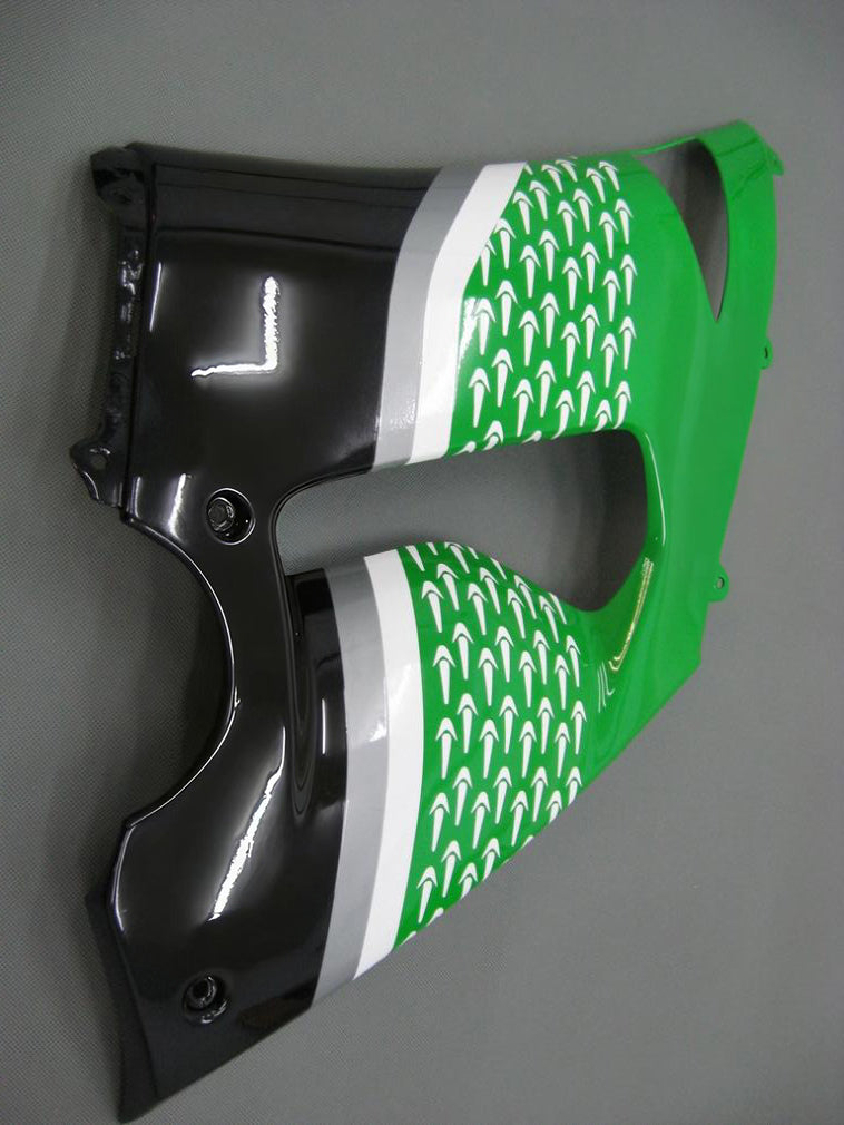Carene Amotopart 2005-2006 Kawasaki ZX6R 636 Verde Nero No.56 Nakano Generico