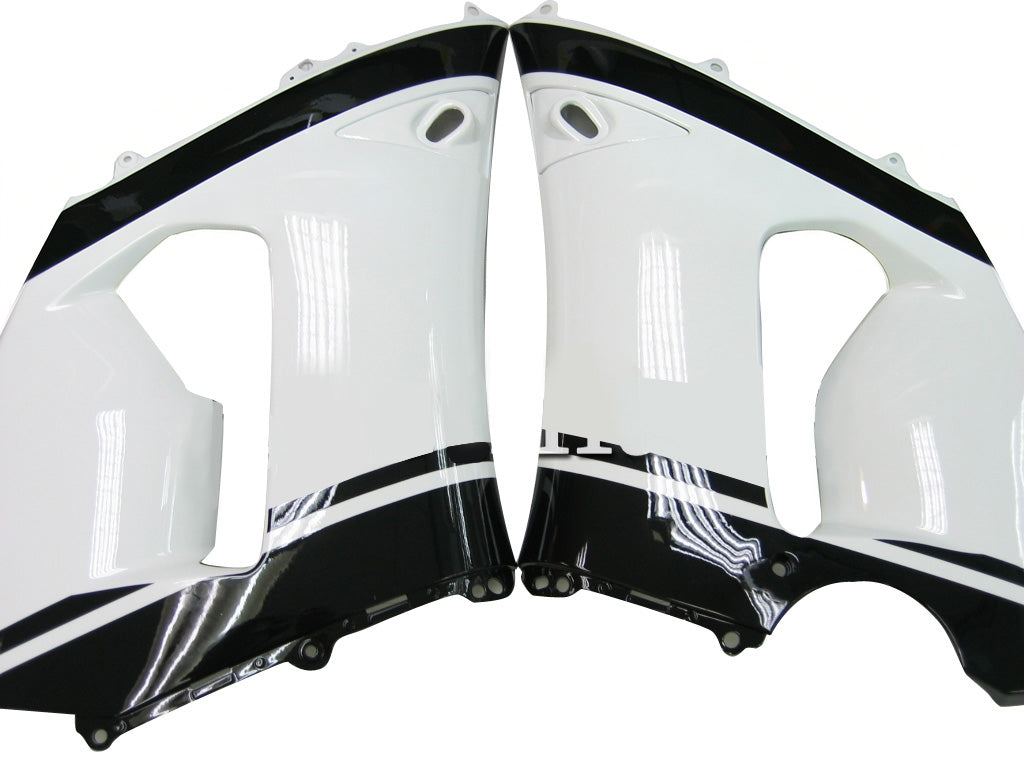 Carénages Amotopart 2005-2006 Kawasaki ZX6R 636 Blanc Noir Elf ZX6R Generic