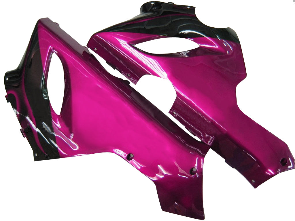 Carénages Amotopart 2005-2006 Kawasaki ZX6R 636 Black & Purple Flame Ninja Generic