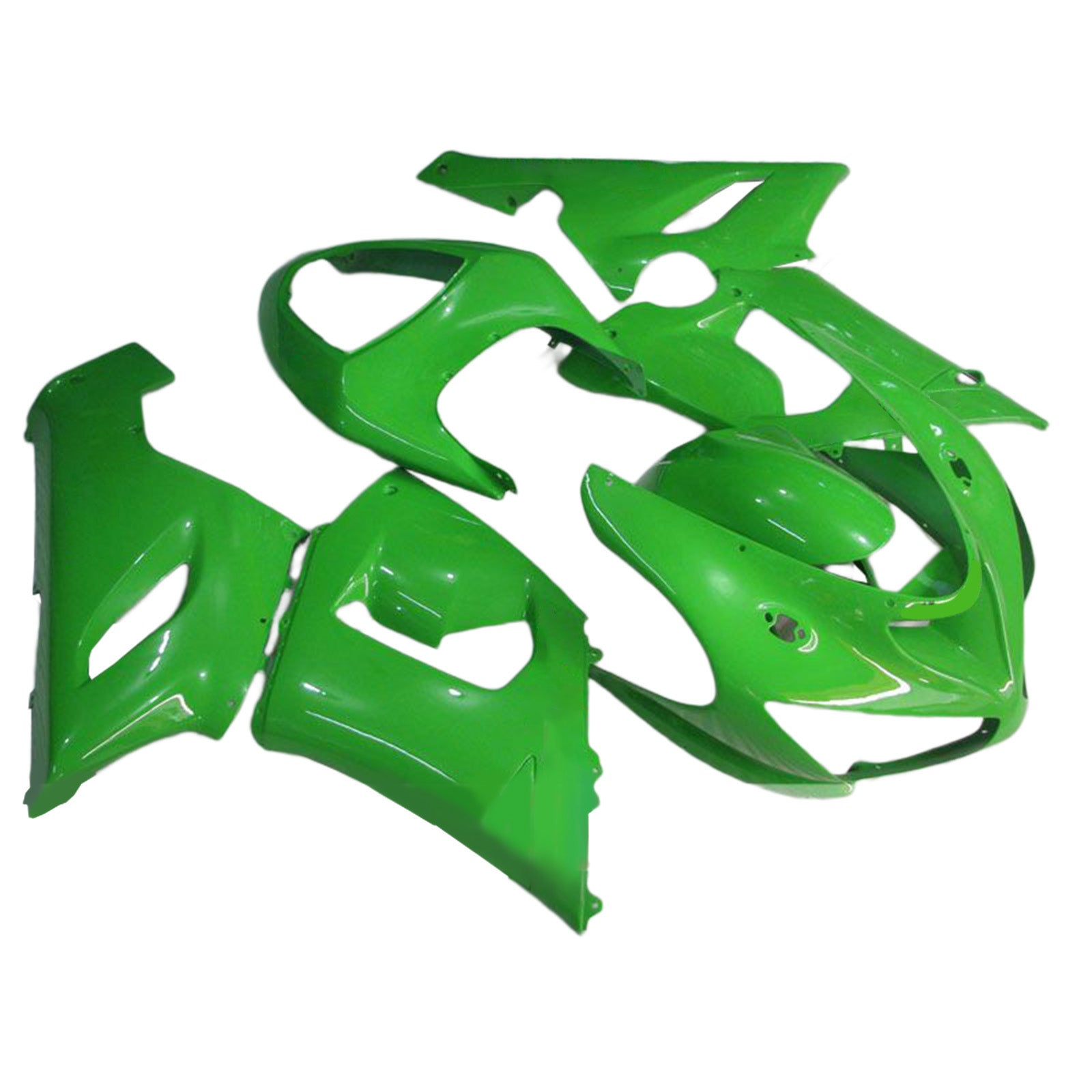 Amotopart Carénages 2005-2006 Kawasaki ZX6R ZX636 Vert Ninja Générique