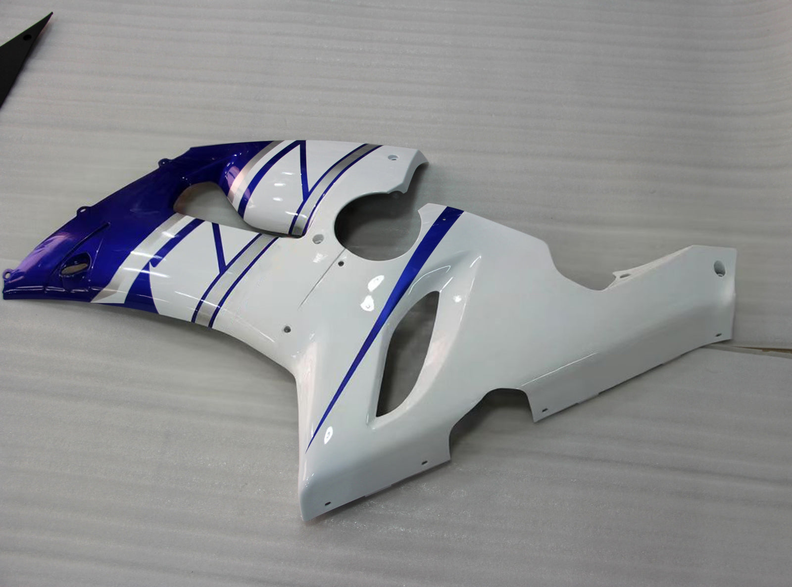 Carénages Amotopart 2005-2006 Kawasaki ZX6R ZX636 Bleu Blanc FIAT Generic