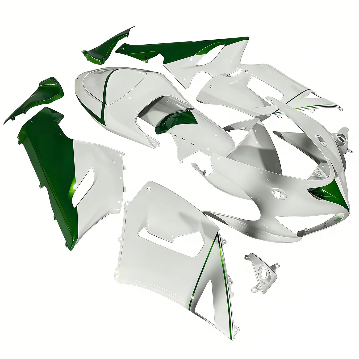 Amotopart Kawasaki ZX6R 636 2005-2006 ABS muovinen korin suojasarja