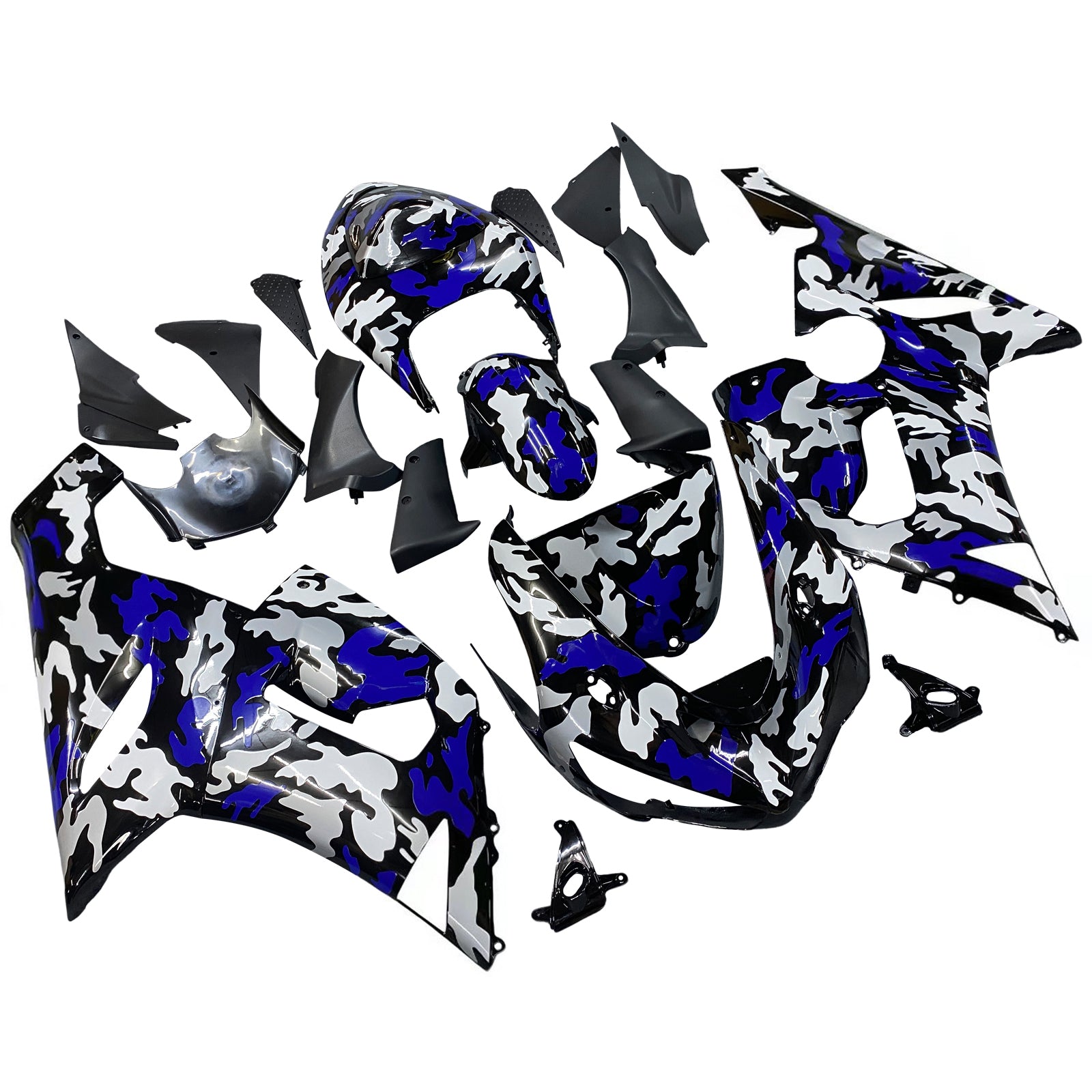 Amotopart Kawasaki ZX6R 636 2005-2006 ABS muovinen korin suojasarja