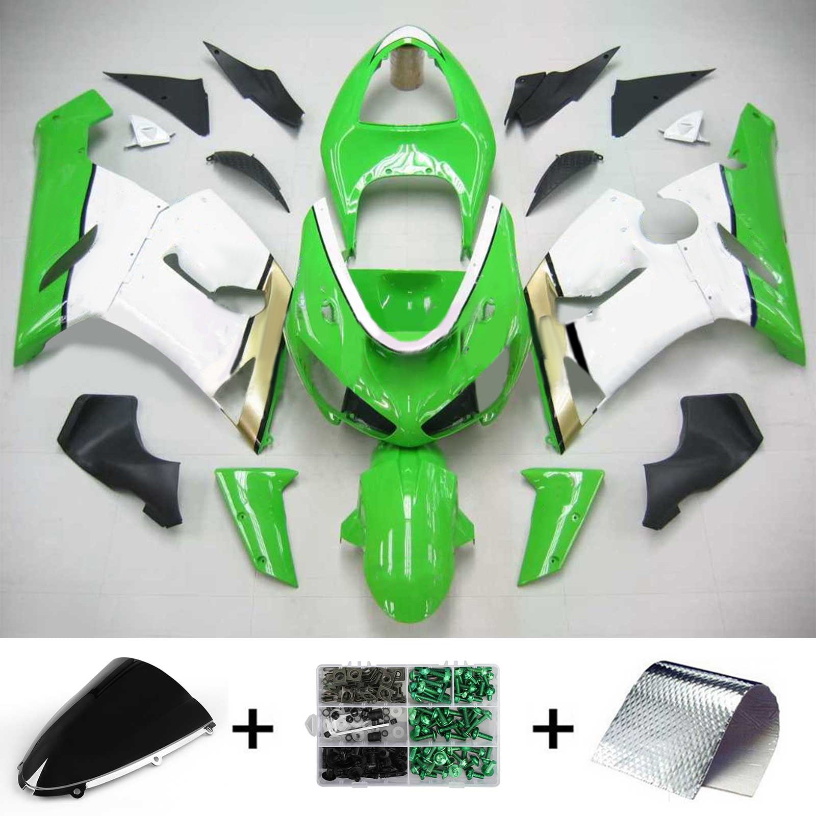 Kit de carénage Amotopart pour Kawasaki ZX6R 636 2005-2006 Générique
