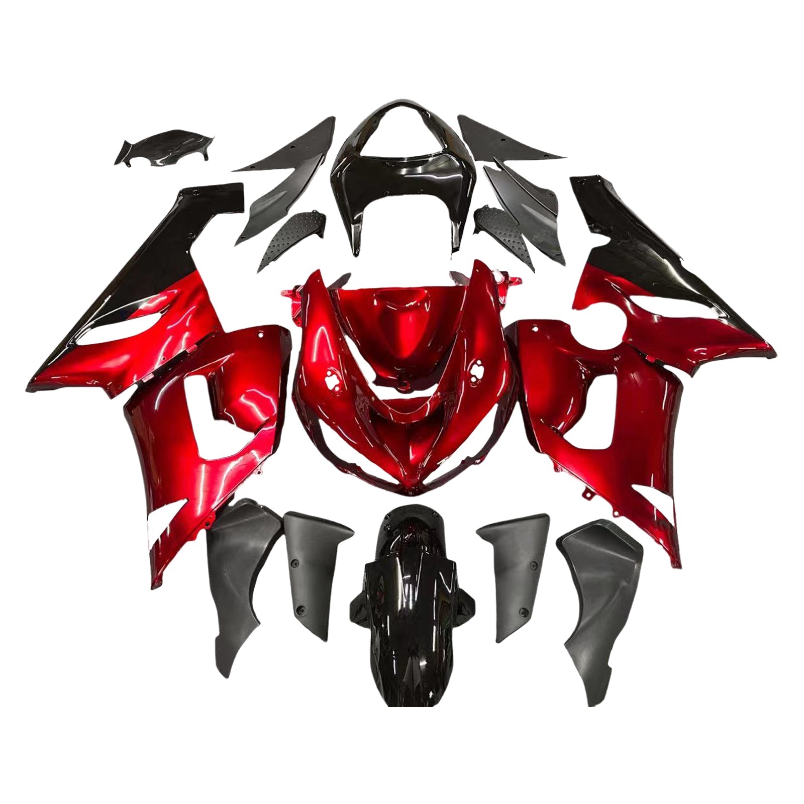 Kit de carénage Amotopart pour Kawasaki ZX6R 636 2005-2006 Générique