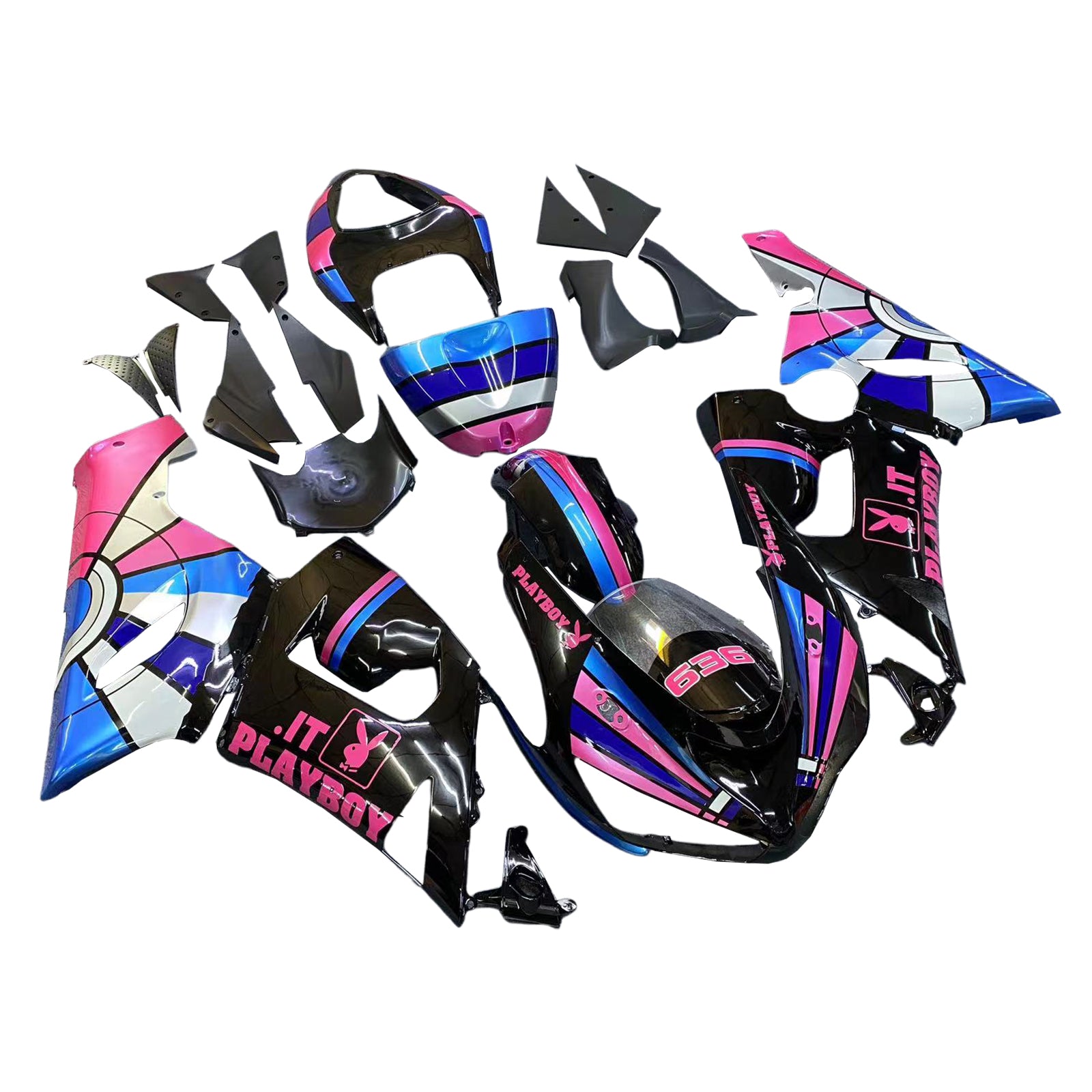 Amotopart kuipset voor Kawasaki ZX6R 636 2005-2006 Generiek