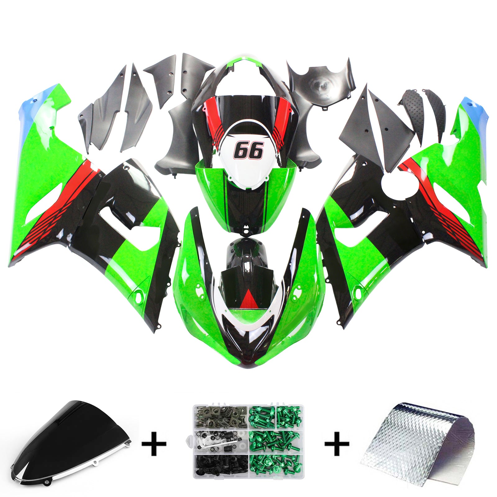 Amotopart suojasarja Kawasaki ZX6R 636 2005-2006 Generic