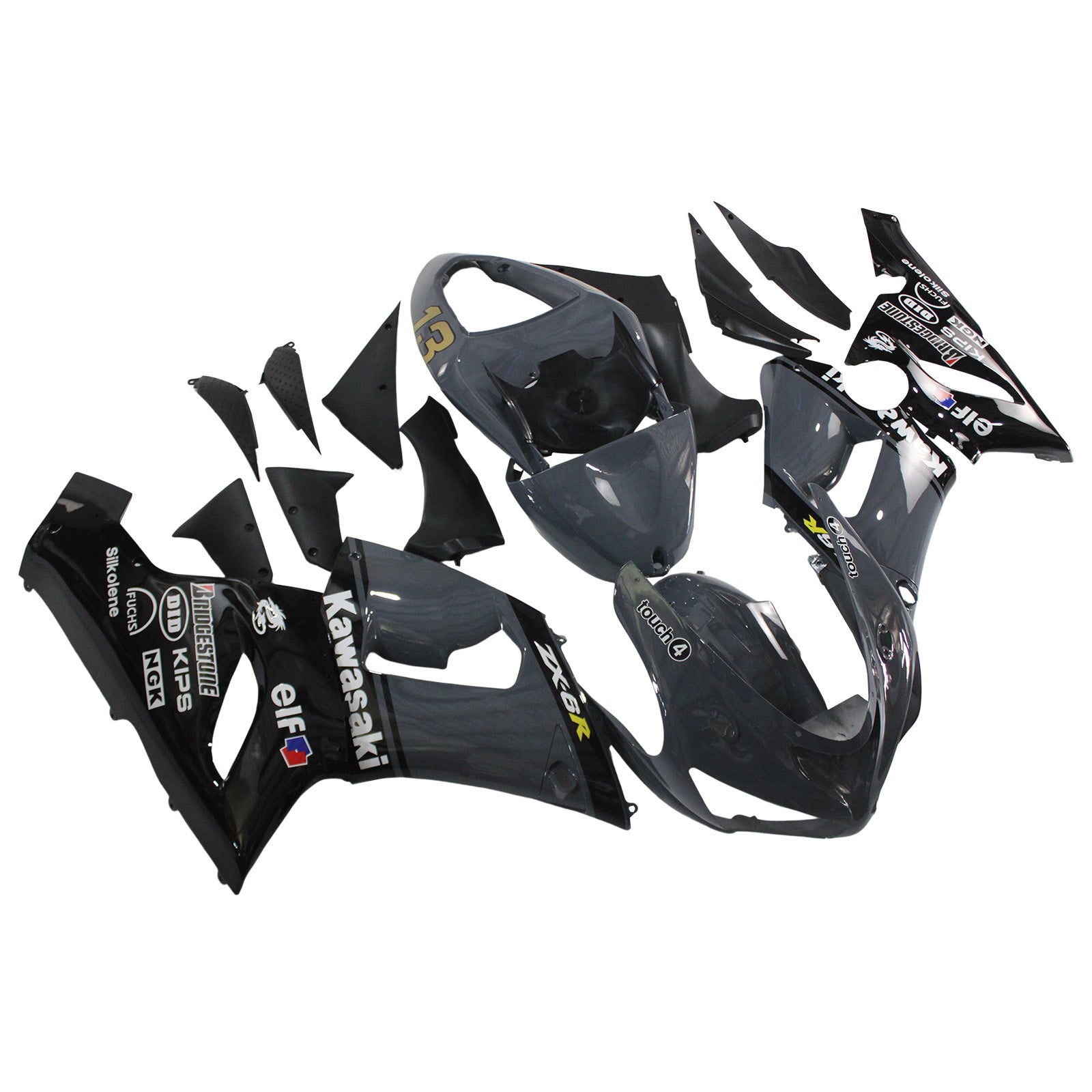 Amotopart kuipset voor Kawasaki ZX6R 636 2005-2006 Generiek