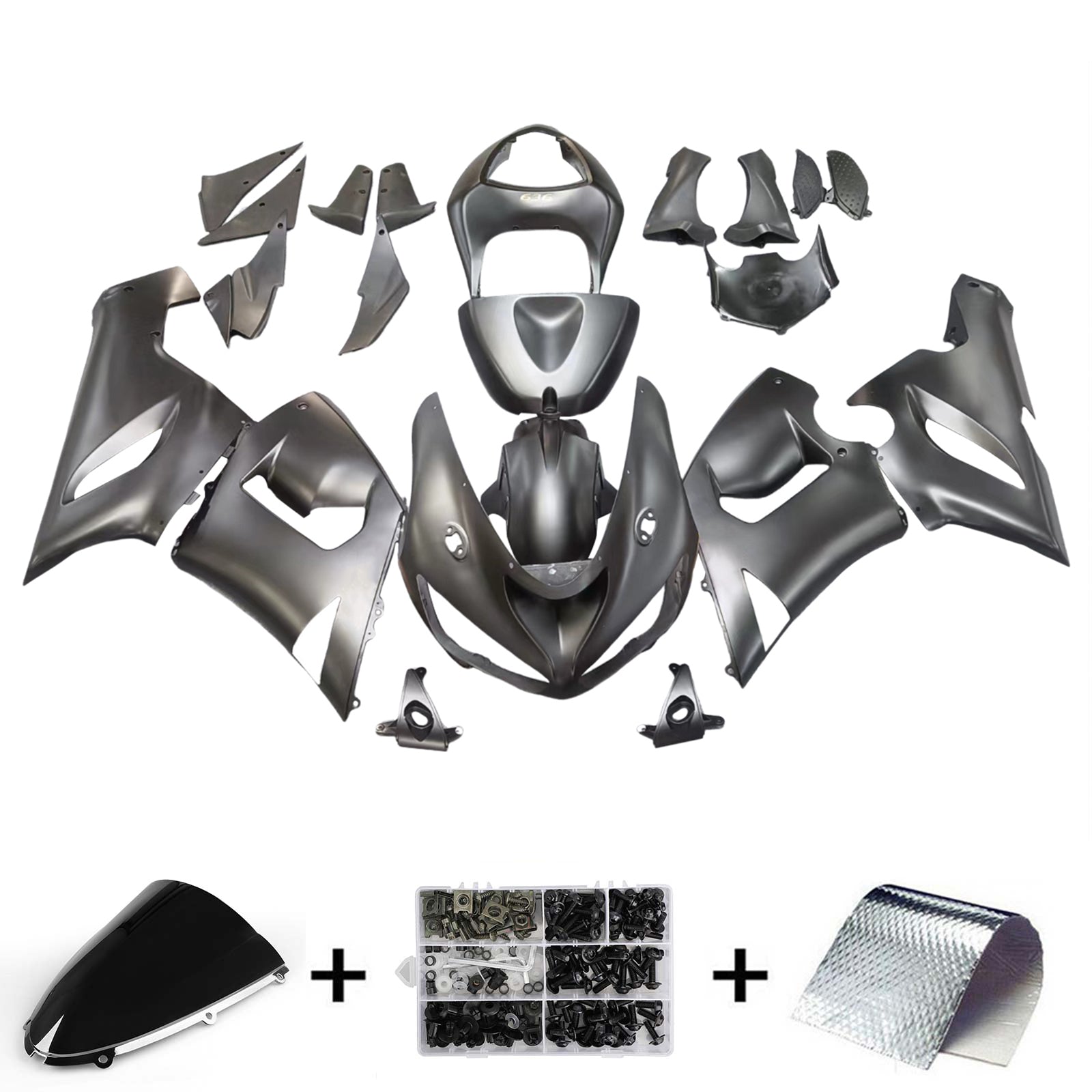 Zestaw owiewek Amotopart do Kawasaki ZX6R 636 2005-2006 Generic