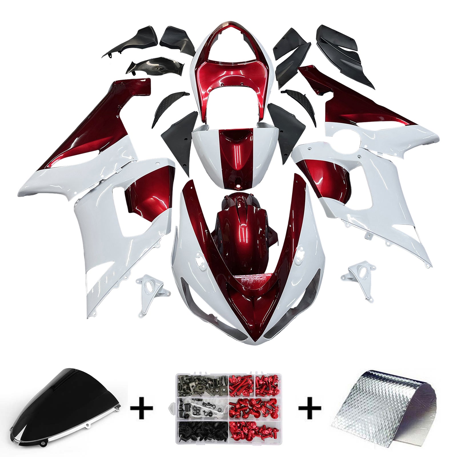 Kit de carénage Amotopart pour Kawasaki ZX6R 636 2005-2006 Générique