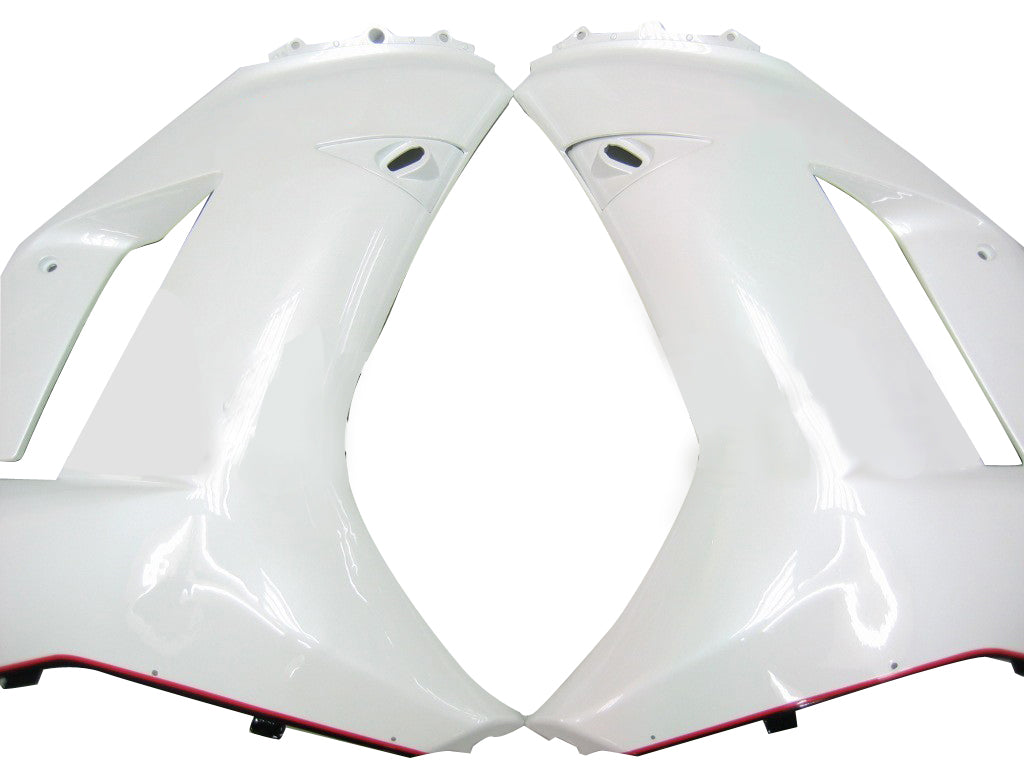 Carénages Amotopart 2007-2008 Kawasaki ZX6R ZX636 White Red Black ZX6R generic