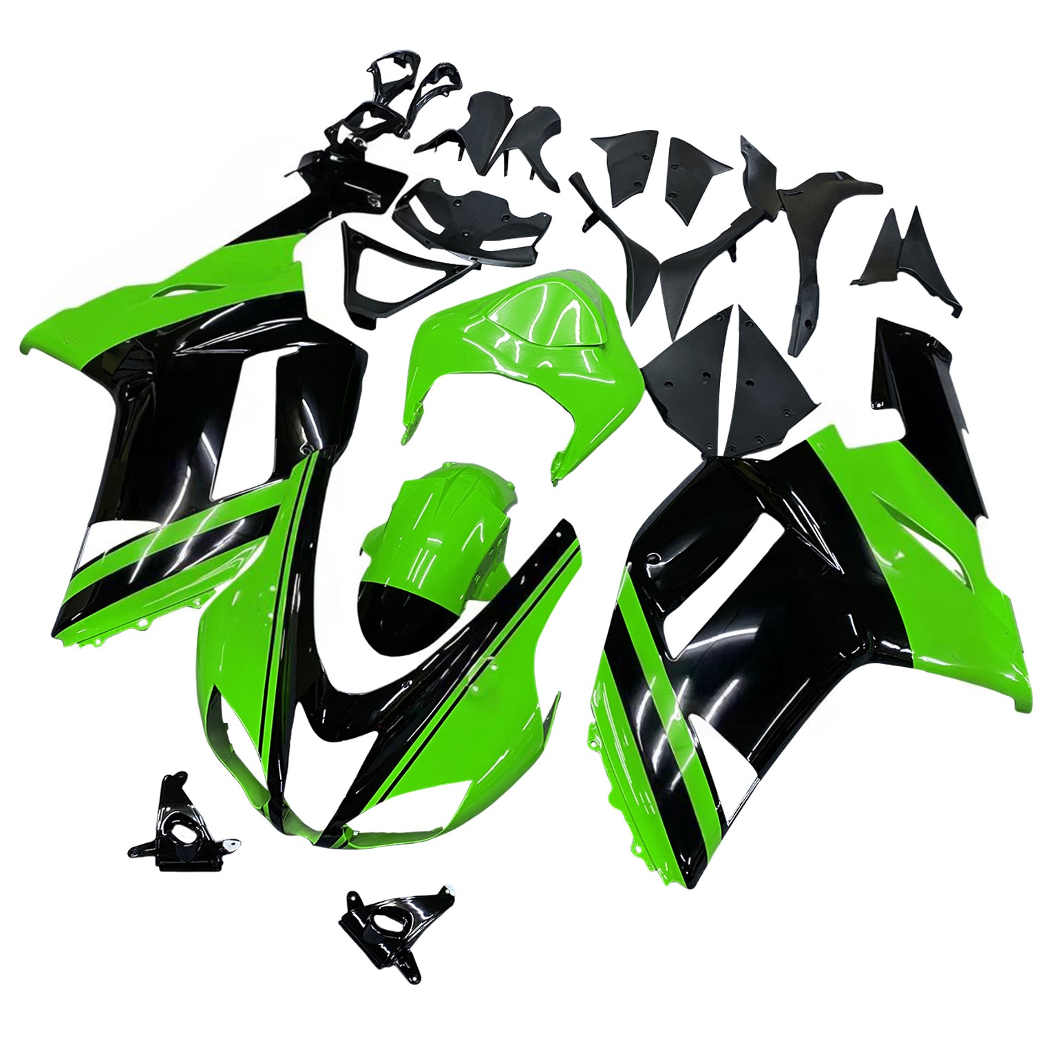 Amotopart Kawasaki ZX6R 636 2007-2008 Kit Carrosserie Plastic Abs