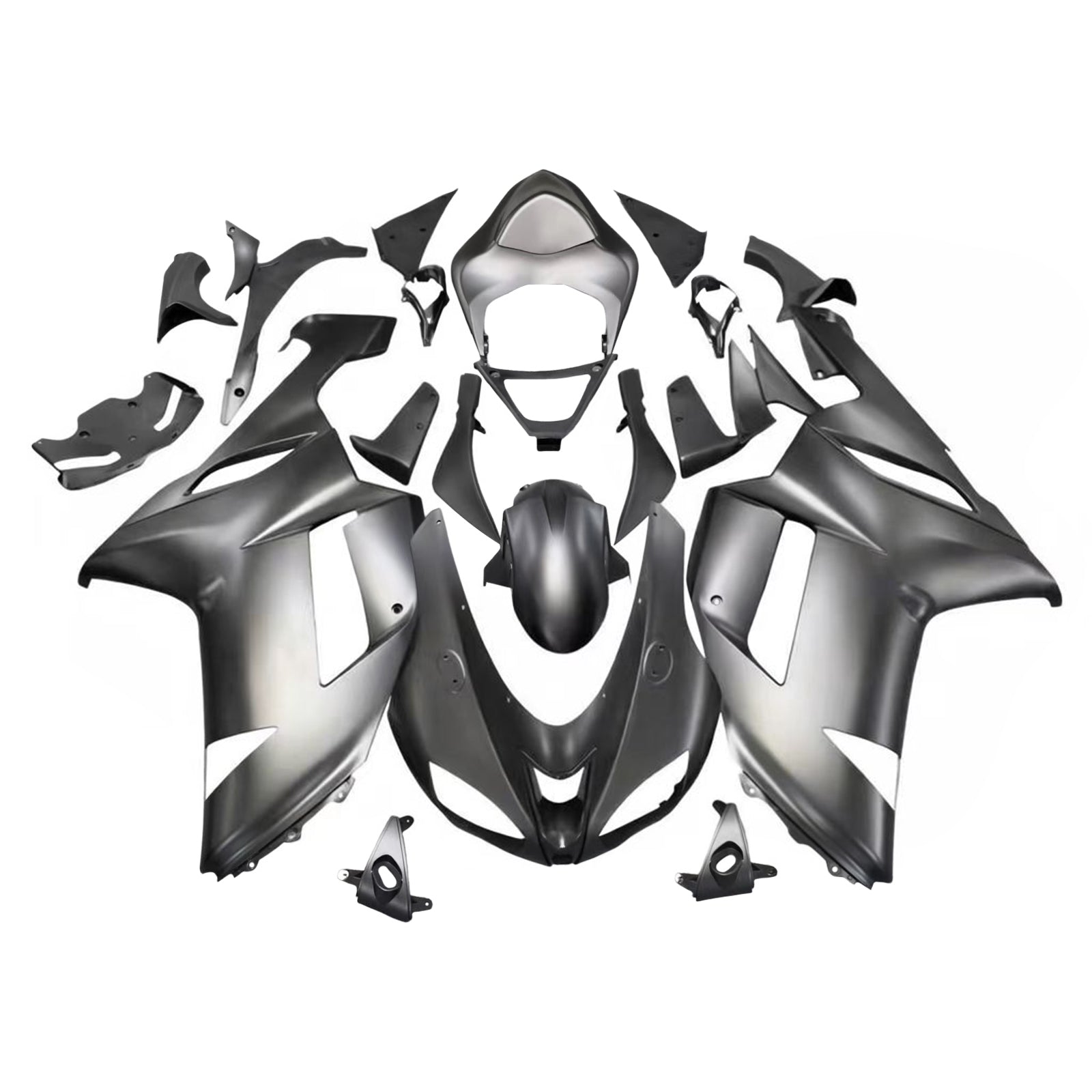 Amotopart Kawasaki ZX6R 636 2007-2008 ABS muovinen korin suojasarja
