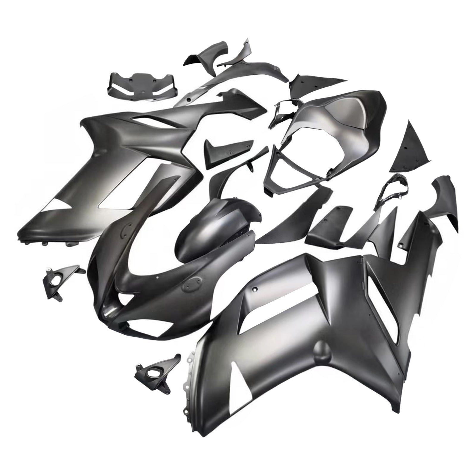 Amotopart Kawasaki ZX6R 636 2007-2008 ABS muovinen korin suojasarja
