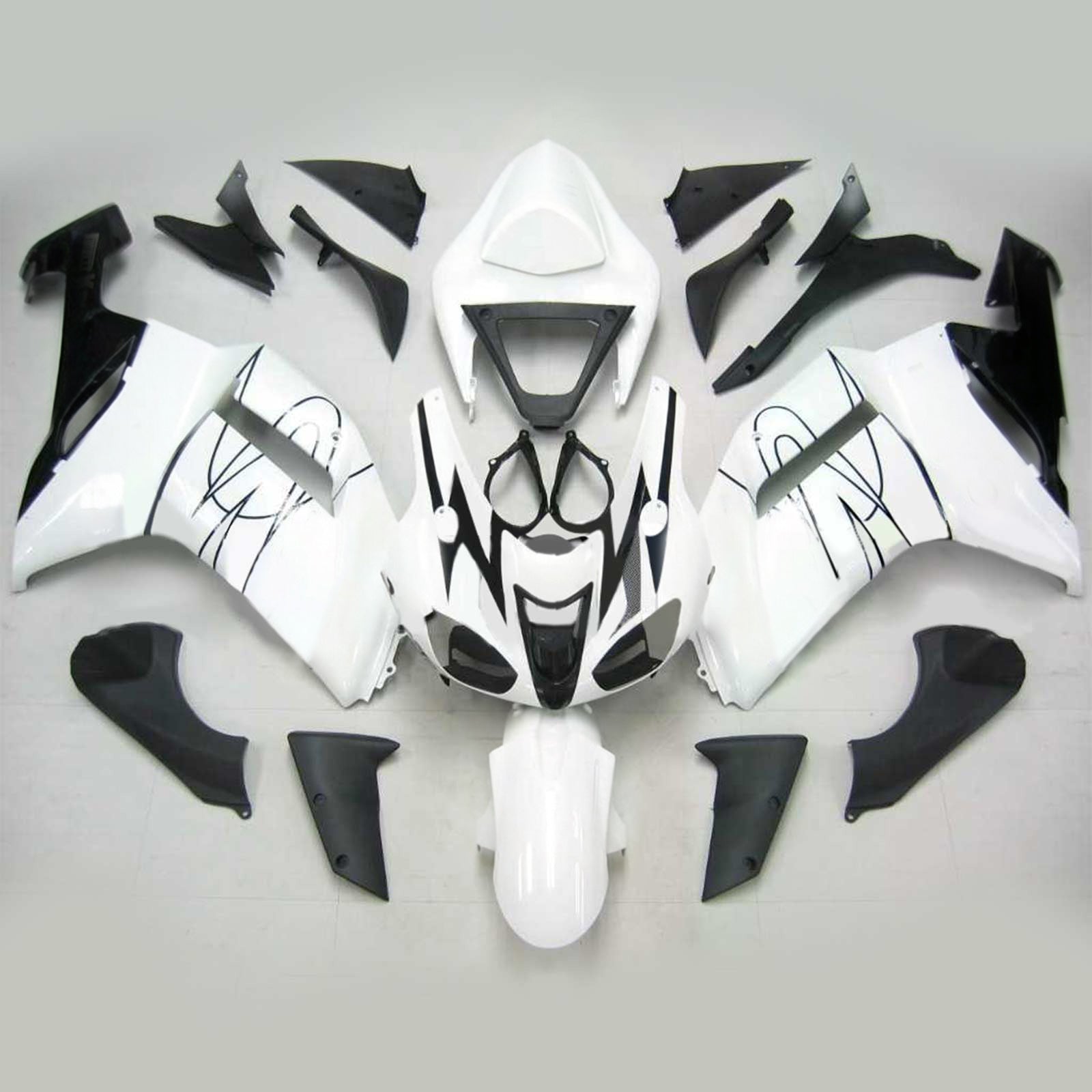 Kit de carénage Amotopart pour Kawasaki ZX6R 636 2007-2008 générique