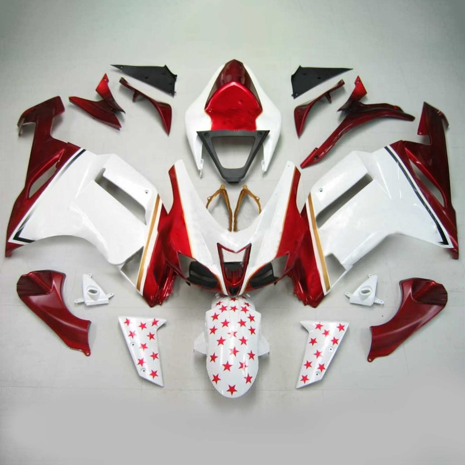 Kit de carénage Amotopart pour Kawasaki ZX6R 636 2007-2008 générique