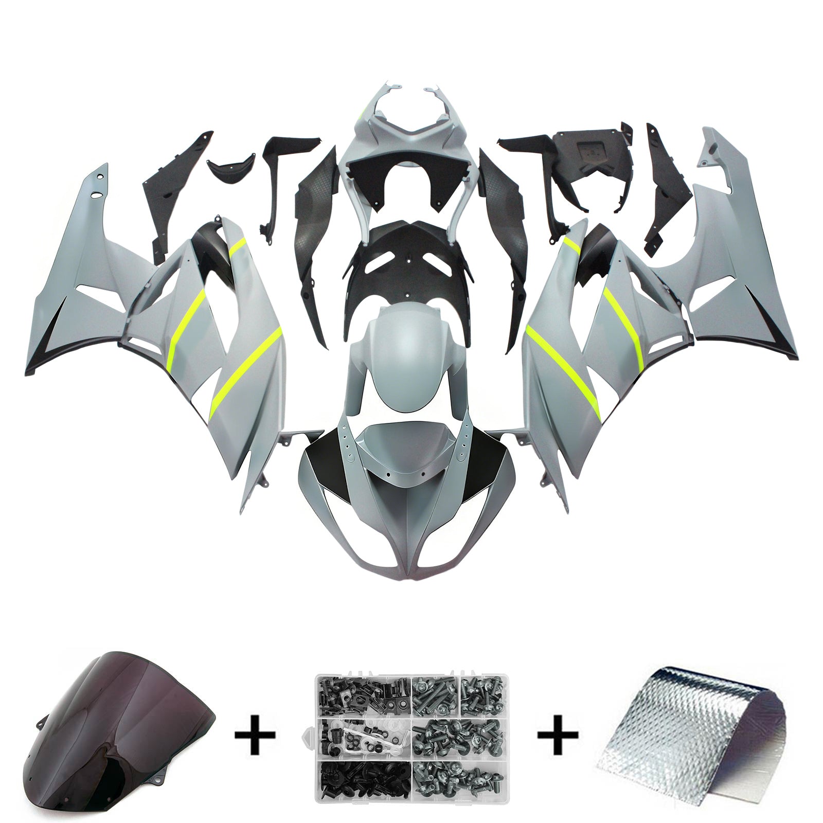 Kit de carénage Amotopart pour Kawasaki ZX6R 636 2009-2012 Générique