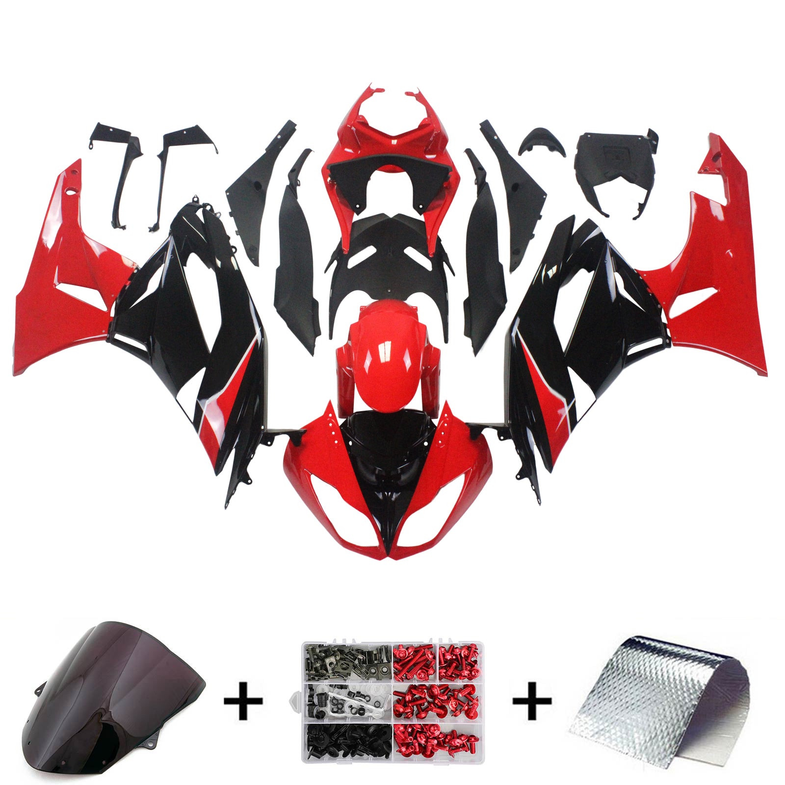 Kit de carénage Amotopart pour Kawasaki ZX6R 636 2009-2012 Générique
