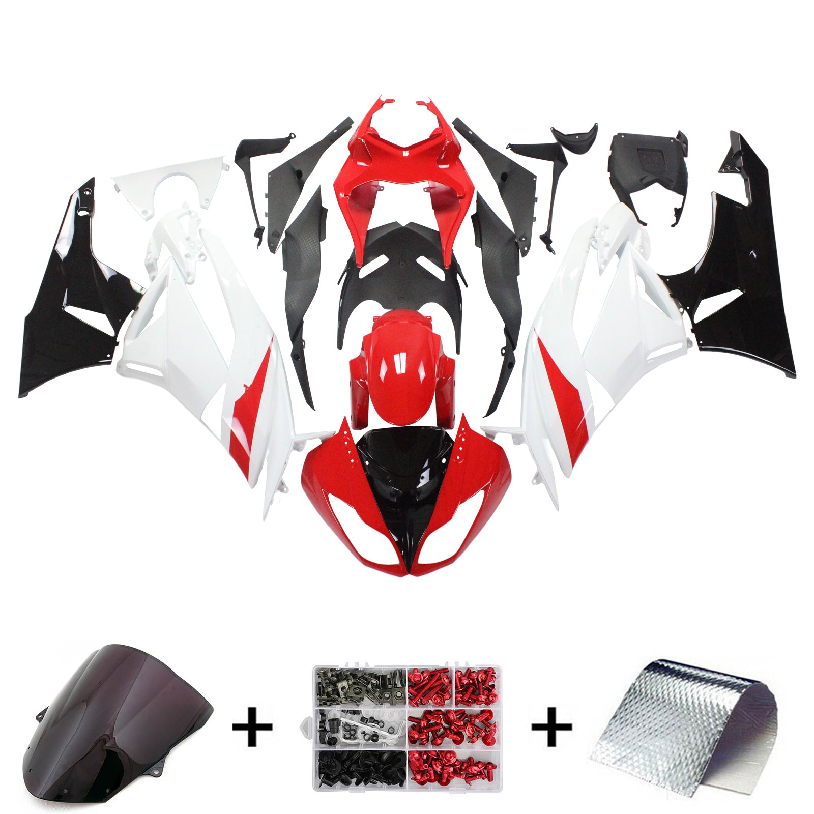 Kit de carénage Amotopart pour Kawasaki ZX6R 636 2009-2012 Générique