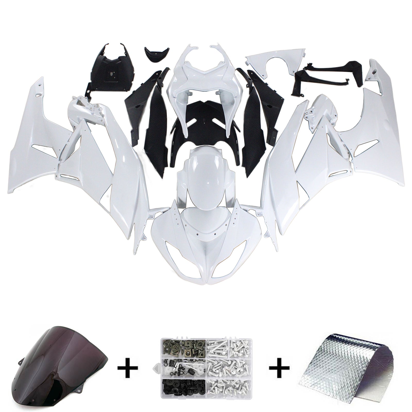Kit carena Amotopart per Kawasaki ZX6R 636 2009-2012 Generico