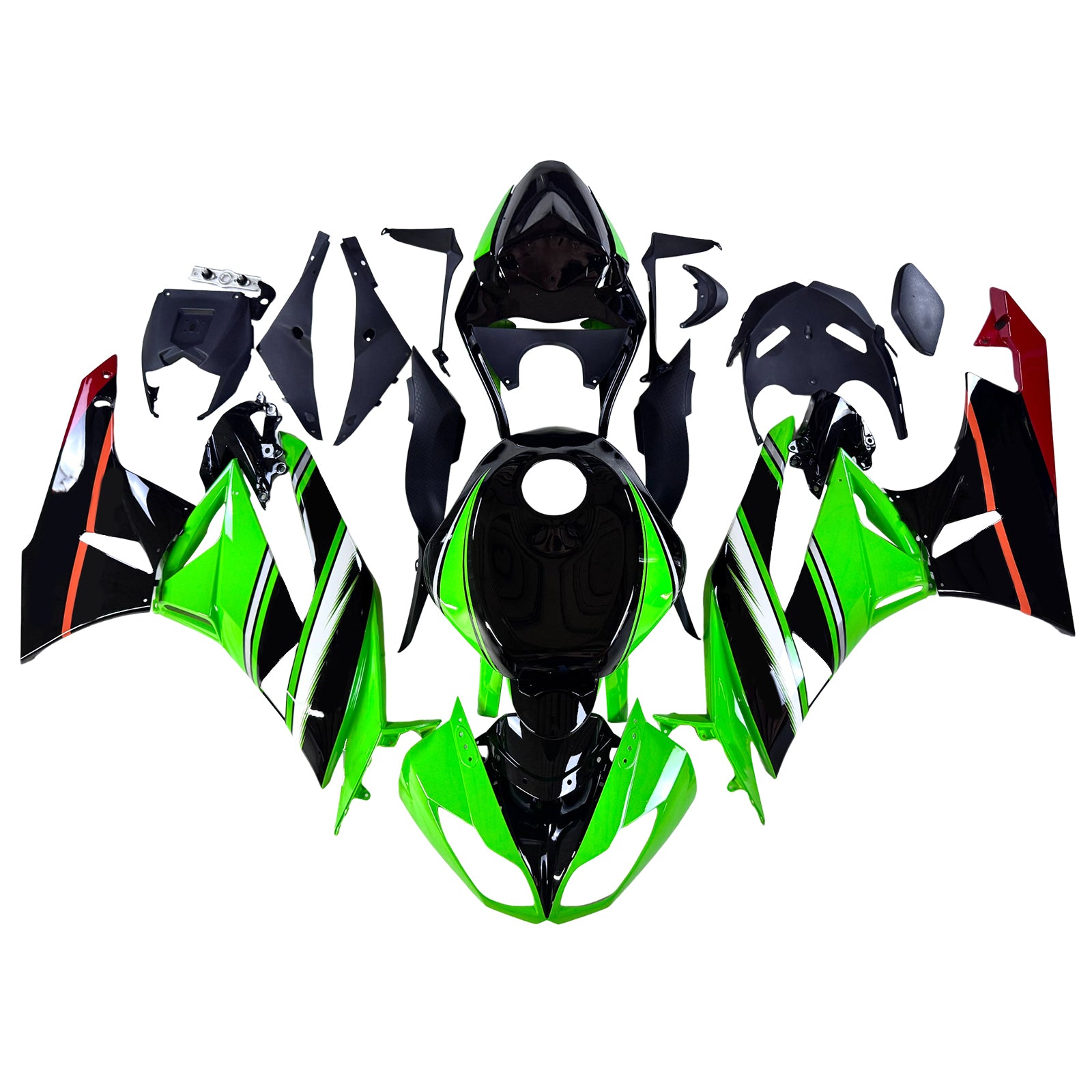 Kit di carenatura a iniezione, carrozzeria in plastica ABS per Kawasaki ZX6R 636 2009-2012