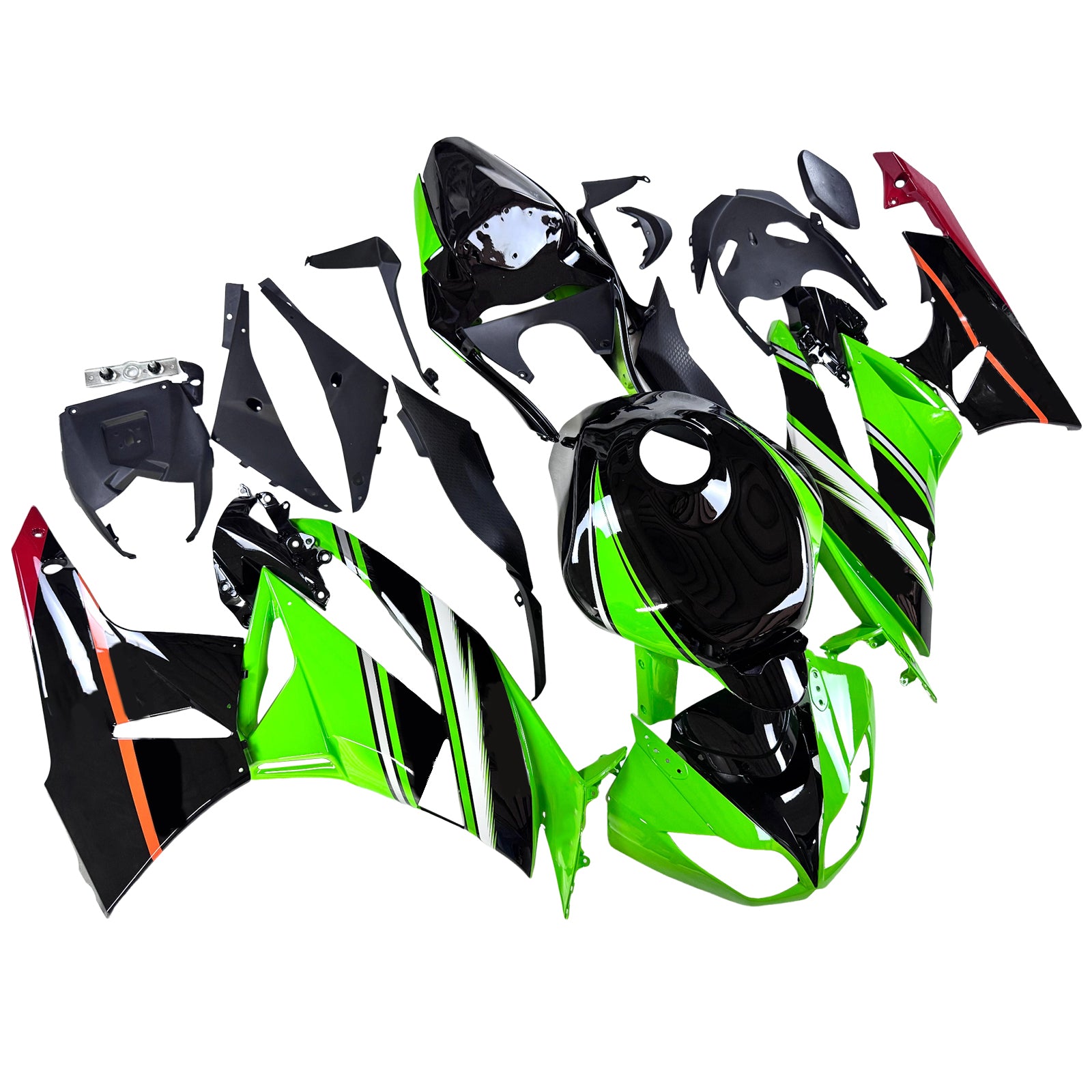 Kit di carenatura a iniezione, carrozzeria in plastica ABS per Kawasaki ZX6R 636 2009-2012