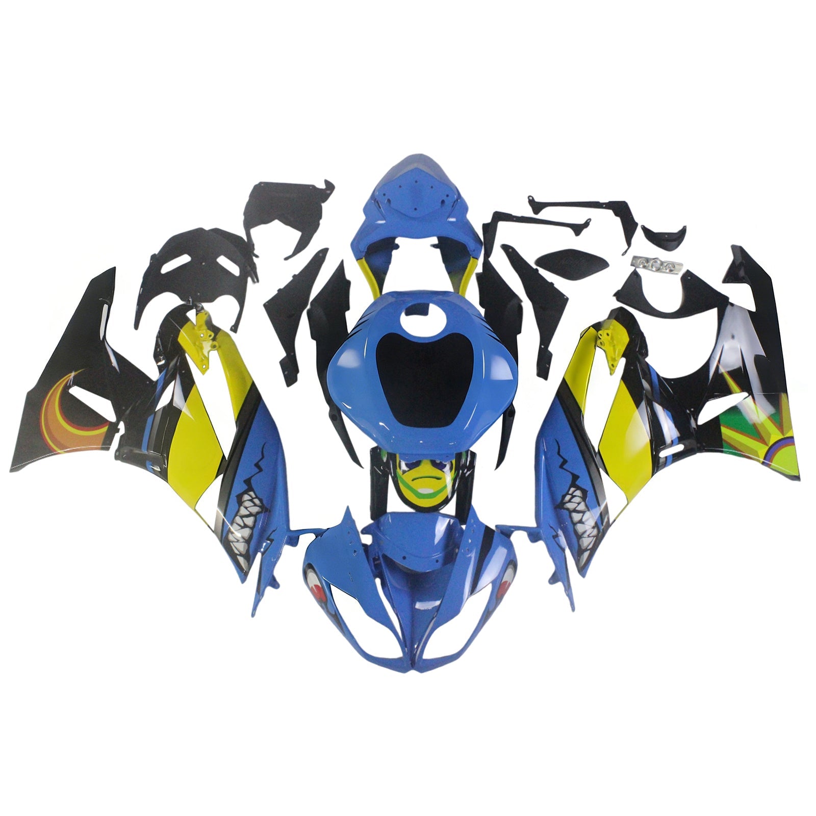Injection Fairing Kit Bodywork Plastic ABS fit For Kawasaki ZX6R 636 2009-2012
