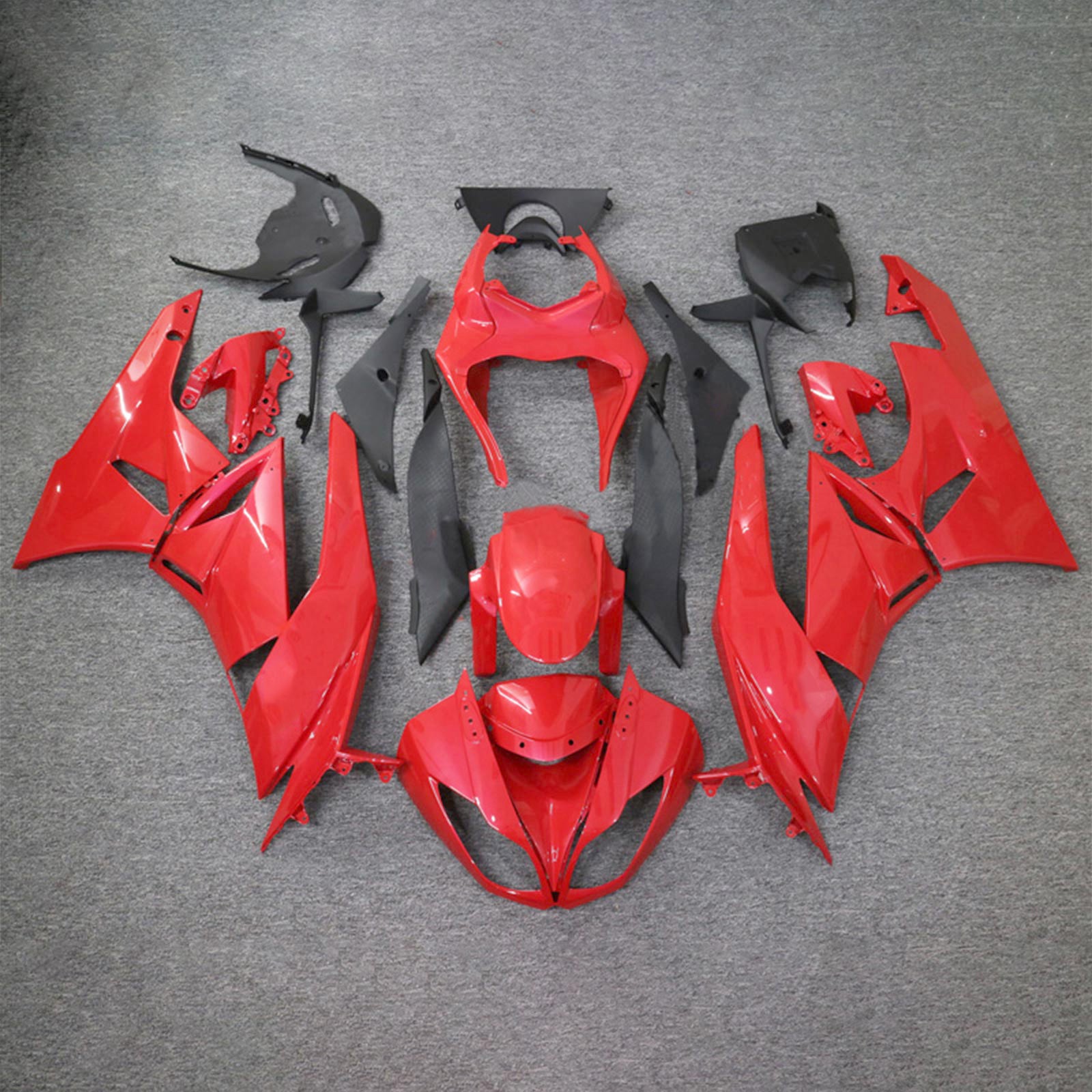 Amotopart Kawasaki ZX6R 636 2009-2012 Zestaw owiewek nadwozia z tworzywa ABS