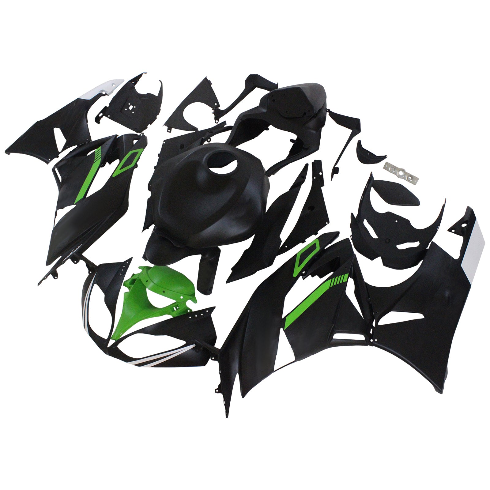 Injection Fairing Kit Bodywork Plastic ABS fit For Kawasaki ZX6R 636 2009-2012