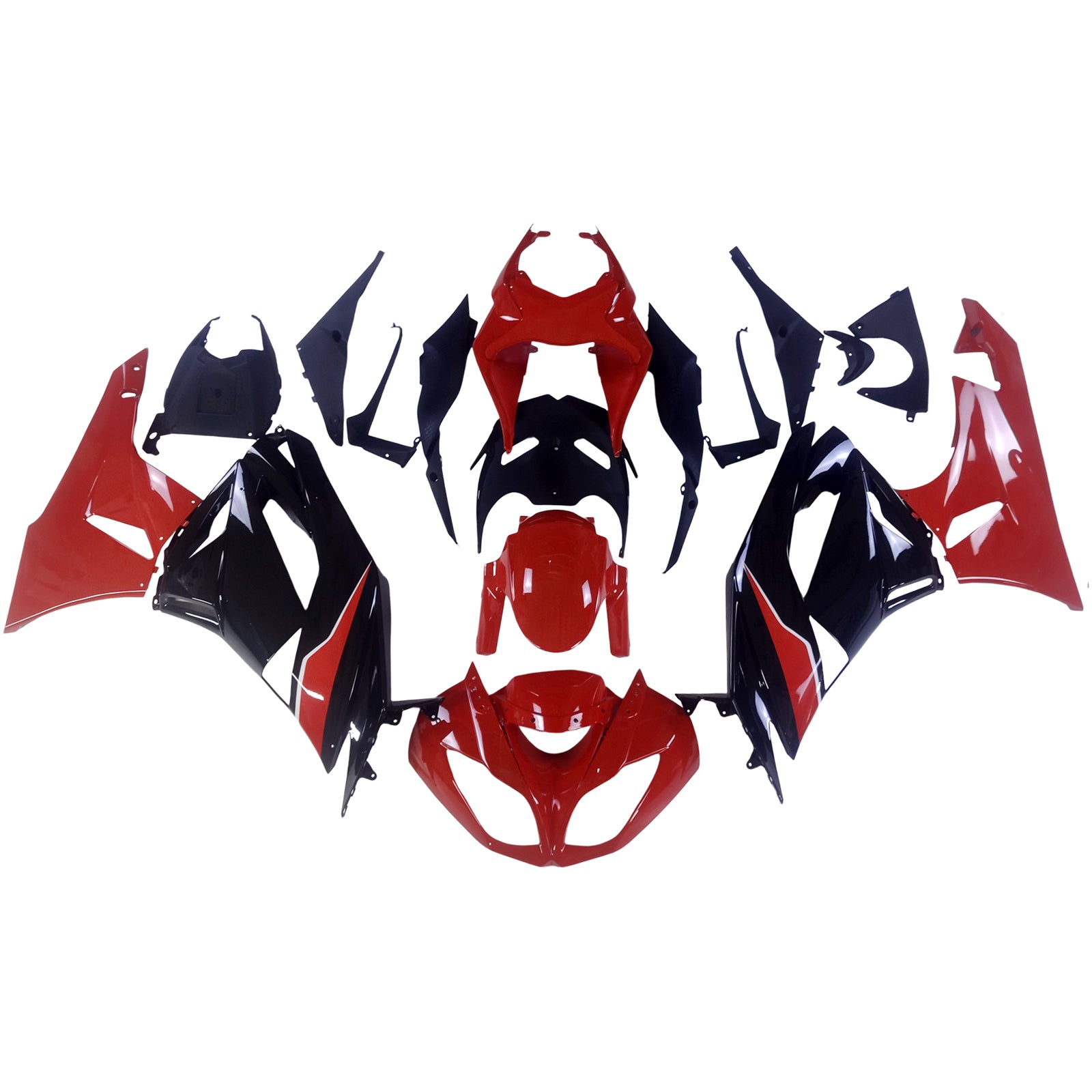 Amotopart Kawasaki ZX6R 636 2009-2012 ABS kunststof carrosseriekuipset