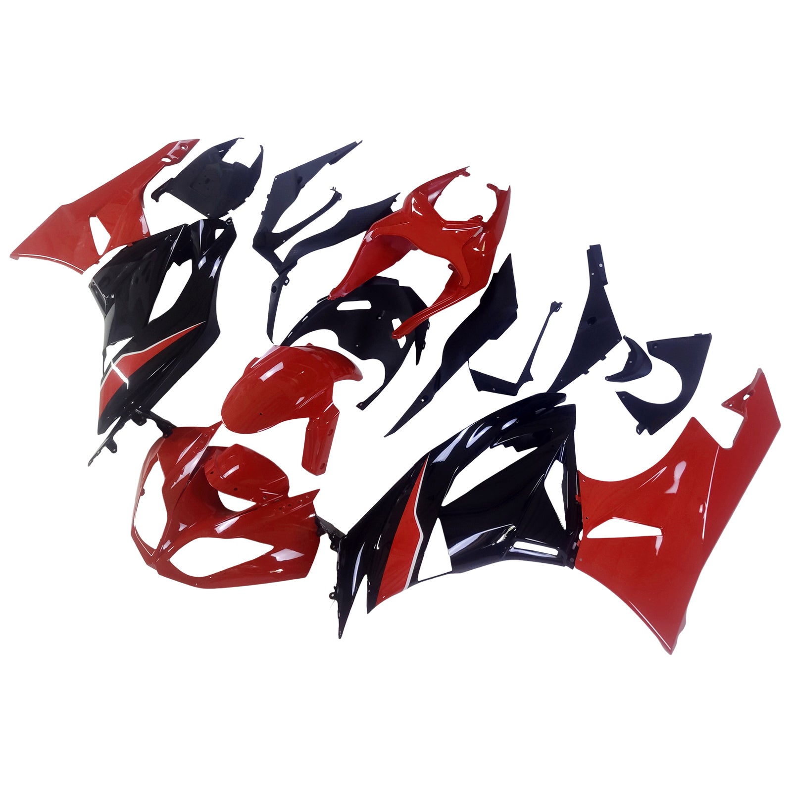 Amotopart Kawasaki ZX6R 636 2009-2012 ABS kunststof carrosseriekuipset