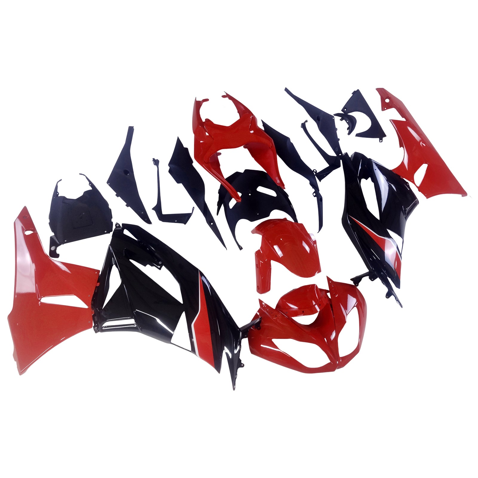 Amotopart Kawasaki ZX6R 636 2009-2012 ABS kunststof carrosseriekuipset