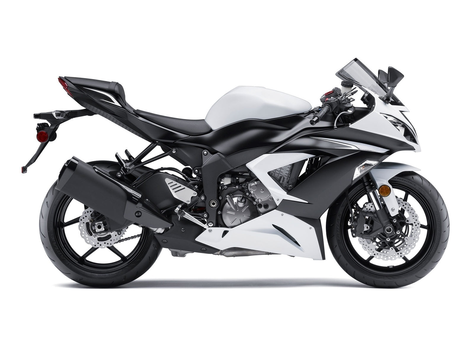 Amotopart Carénages 2013-2018 Plastiques Kawasaki ZX6R 636 Blanc Ninja Generic