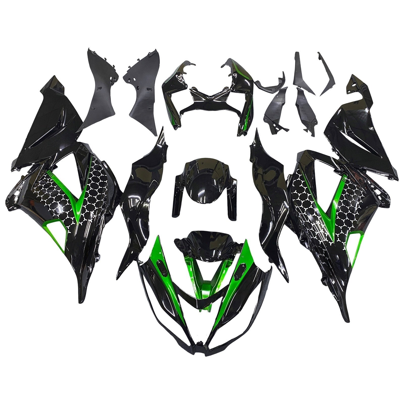 Amotopart Kawasaki ZX6R 636 2013-2018 Zestaw owiewek nadwozia z tworzywa ABS