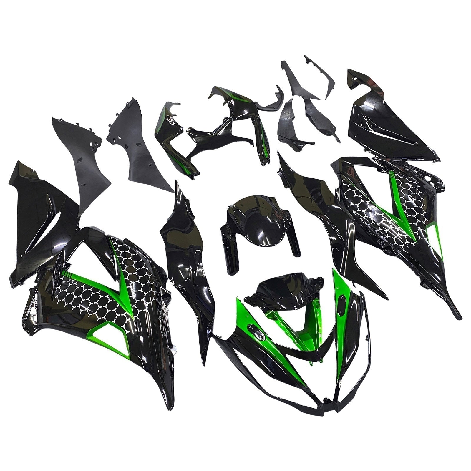 Amotopart Kawasaki ZX6R 636 2013-2018 Zestaw owiewek nadwozia z tworzywa ABS