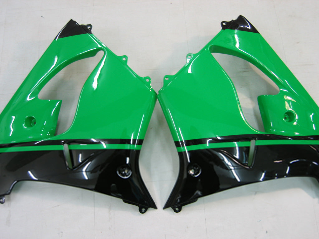 Amotopart Carénages 2000-2001 Kawasaki ZX 9R Vert Noir No.14 ZX9R Générique