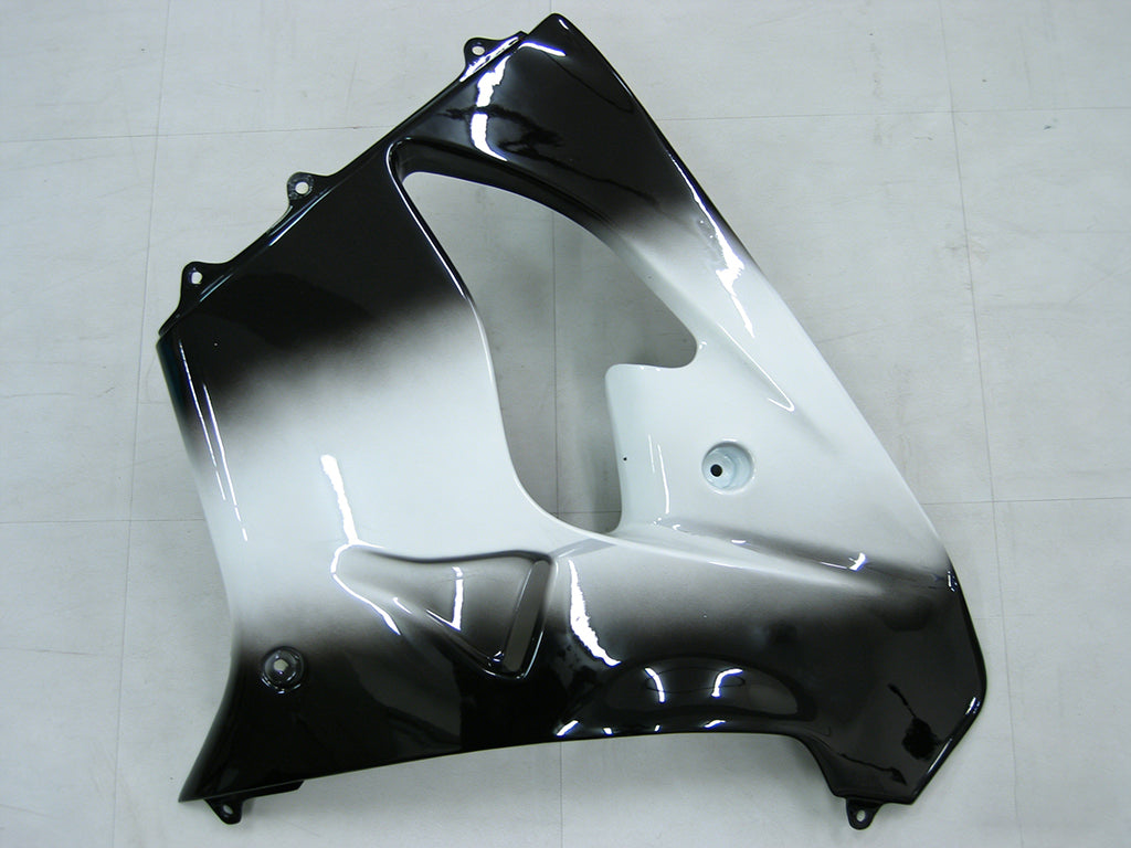 Amotopart Fairings 2000-2001 Kawasaki ZX 9R Musta valkoinen West ZX9R Generic