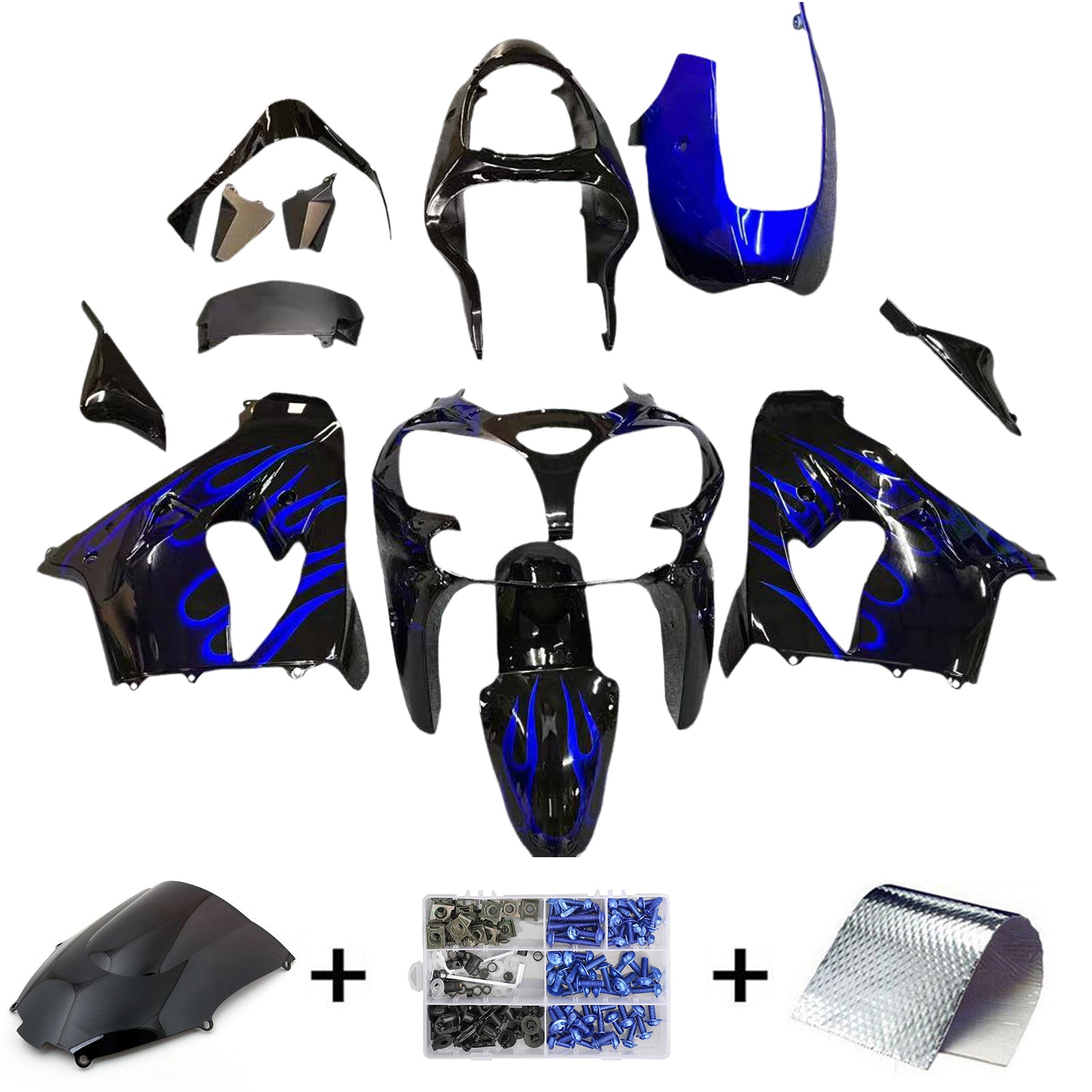 Amotopart kuipset voor Kawasaki ZX9R 2000-2001 Generiek