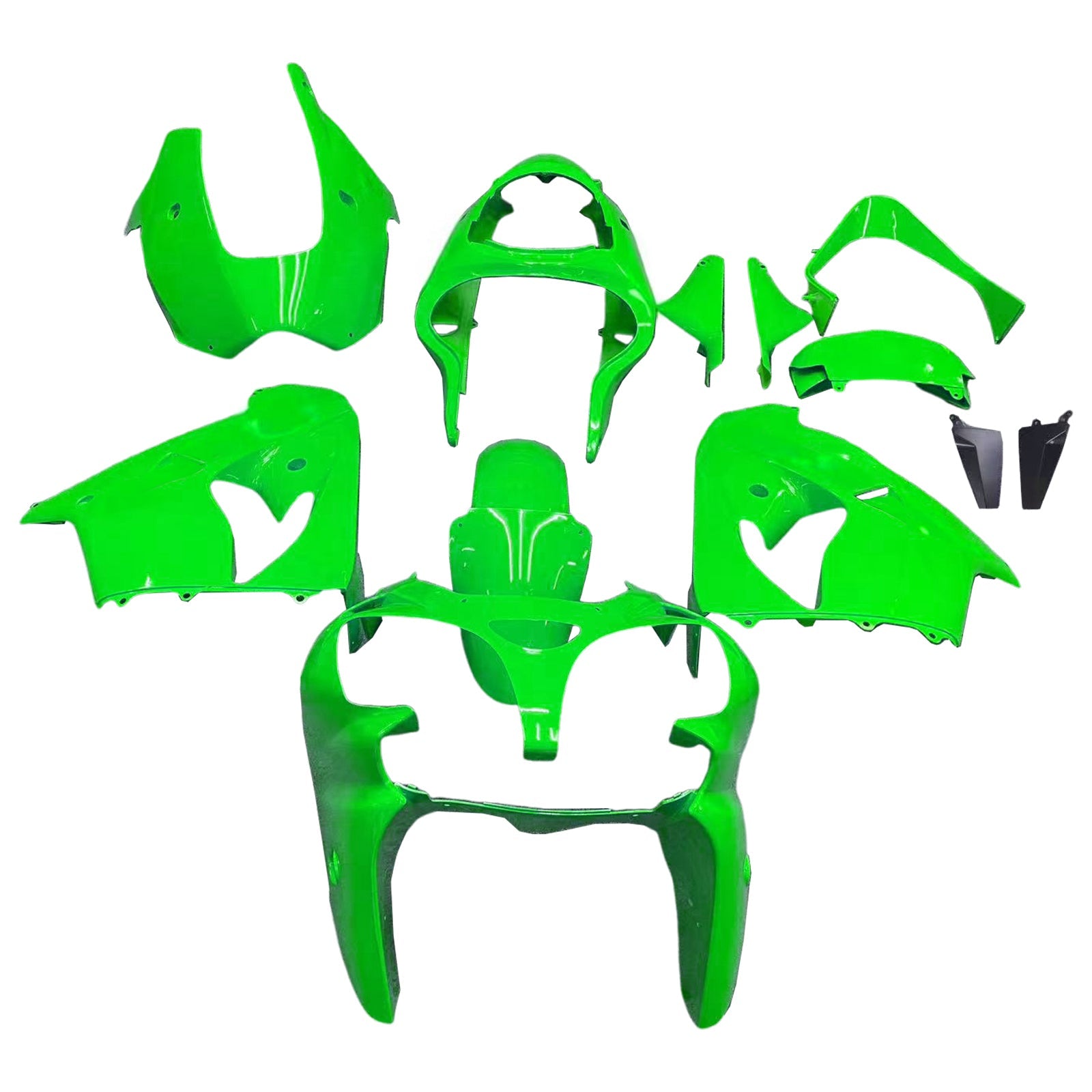 2000-2001 Kawasaki ZX9R Kit de carénage d'injection carrosserie plastique ABS