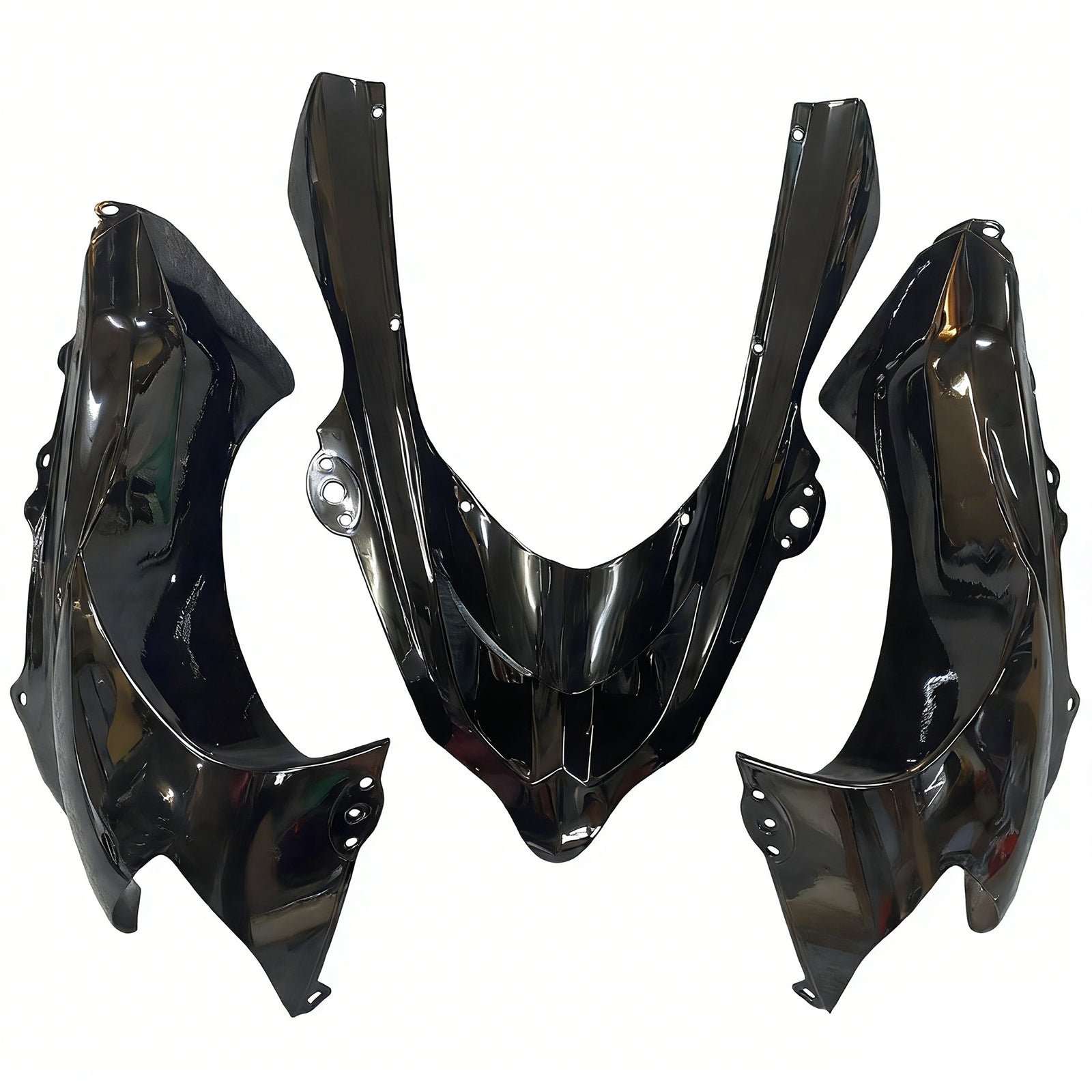Carénages Amotopart 2004-2005 Kawasaki ZX 10R Noir Blanc West Ninja Generic
