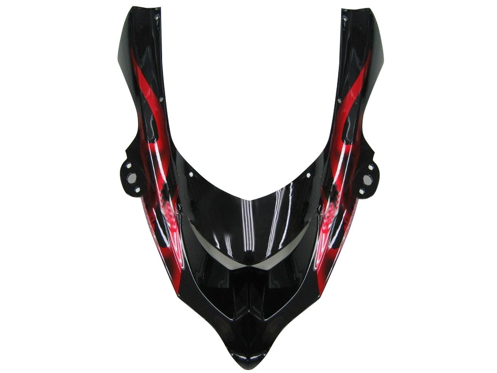 Carenado Amotopart 2004-2005 Kawasaki ZX 10R negro y rojo Flame Ninja genérico